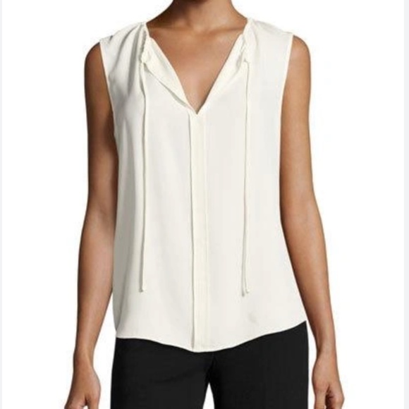 THEORY Alamay top 100% cream - BNWT - Small - Picture 1 of 4